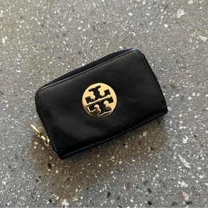 Leather Tory Burch card holder in black